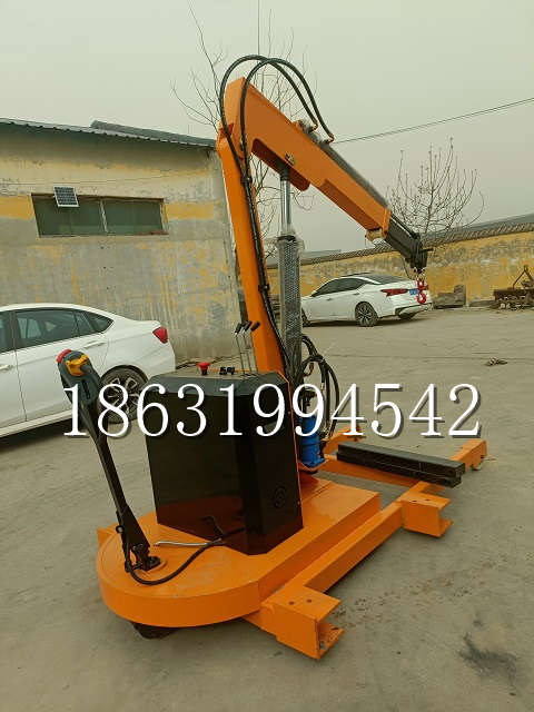 广灵县自卸车厢随车吊 自制轮式四不像起重机 四驱平板吊 5吨 贵盛